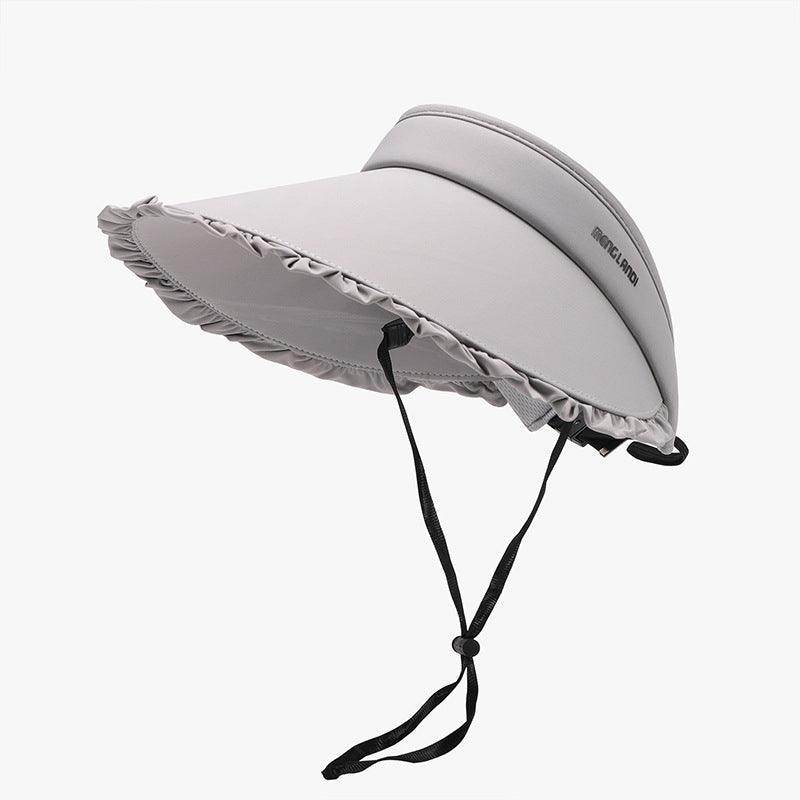 Frill Adjustable Ice Silk Sun Hat for Ultimate Sun Protection
